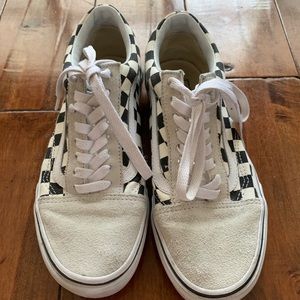 checkered old skool vans